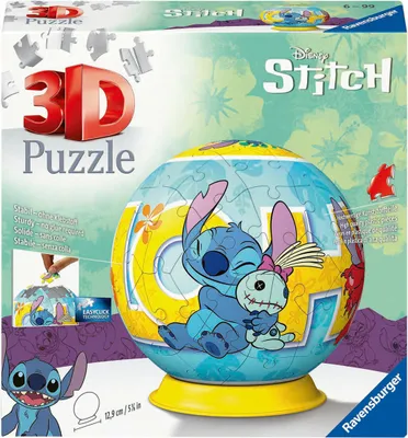 Zdjęcie produktu dla Ravensburger 3D Puzzle 11596 - Puzzle Ball Disney Stitch - Puzzle dla dorosłych i dzieci od 6 roku życia