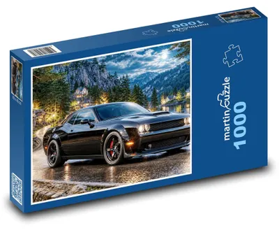 Produktbild von Puzzle 1000 Muskelauto auf Straßen - martinpuzzle