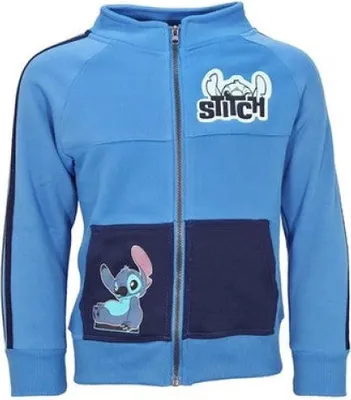 Produktbild von Disney Lilo u Stitch Jungen Reißverschluss Jacke Pullover Sweater – Blau / 92