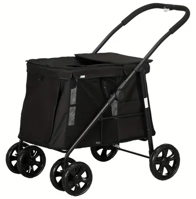 Zdjęcie produktu dla Przyczepka rowerowa dla psów - Wózek rowerowy dla psów - Buggy dla zwierząt - Wózek dla zwierząt - Przyczepka rowerowa - Konstrukcja 3 w 1