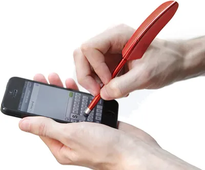 Produktbild von Mit Stift für Touchscreen, rot
