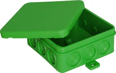 Produktbild von Kopp Feuchtraum Aufputz-Abzweigdose, 85 x 85 x 40 mm, IP54, grün
