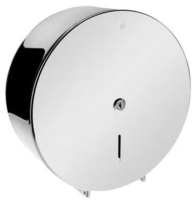 Productafbeelding van Sapho toiletpapierdispenser, maximale breedte 30 cm, afmetingen 325x310x128 mm, roestvrij staal, glanzend
