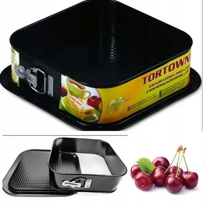 Produktbild von SNB Kuchenform 24 x 24cm Quadratisch Schwarz SNB POLNISCHES PRODUKT