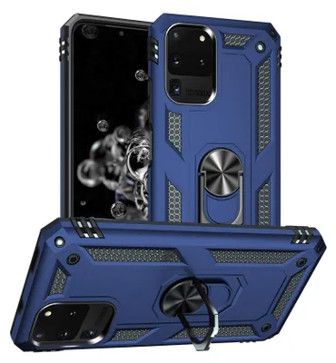 Produktbild von Armor Shield Handyhülle für Samsung Galaxy S20 Ultra Hülle Ultra Hybrid Case Handy Schutzhülle, Blau