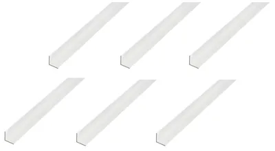 Zdjęcie produktu dla Alberts 6 x profil kątowy, aluminium, anodowane na srebrno, 25 x 25 x 1 mm, długość 2 m