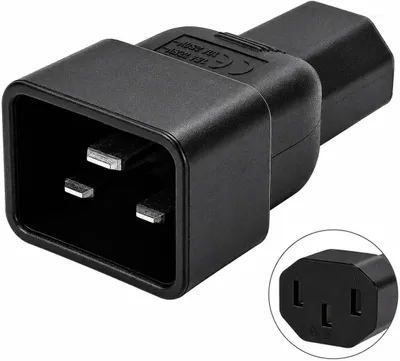 Produktbild von C13 zu C20 Adapter, 10A, 250V, Stecker
