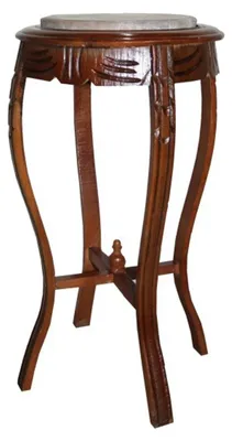 Image de Table d'appoint baroque marron ModY7 68 x 35 cm style antique