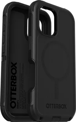 Produktbild von OtterBox Defender Hülle für Apple iPhone 16 Smartphone - Schwarz - 1 Paket - Retail - Resistent gegen Beschädigungen, Sturzsicher, Stoßdämfpend, Stoßfest, Staubfest, Schmutzabweisend - Thermoplastisches Elastomer, Polycarbonat, Plastik - Kann drahtlos geladen werden