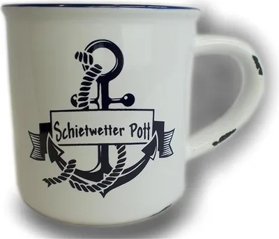 Produktbild von Schietwetter Rusty Keramik Becher blau