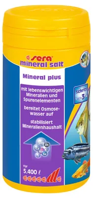 Produktbild von Sera Aquariumwasseraufbereiter mineral salt 250 ml