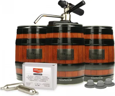 Produktbild von Starterpaket Brewferm Kleine bierfässer, Partyfässer - mit Party Star Deluxe