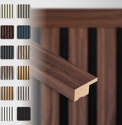 Produktbild von HEXIM Abschlussleiste 275x2,7cm passend für unsere Akustikpaneele - flexible Lamellenwand Holz MDF Wandpanelee Lamellenverkleidung Wandverkleidung (1 Abschlussleiste Catania Oak - APA13)