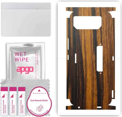 Produktbild von apgo Rückseite + Seiten Schutzfolie, Skin, kompatibel mit Asus ROG Phone 6 Pro, Hinten Displayschutzfolie aus Vinylfolie, kratzfest, einfache Montage - Tigerwood
