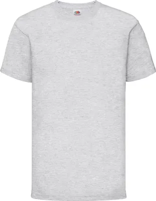 Produktbild von Fruit of the Loom Kinder T-Shirt, kurzärmlig (2 Stück/Packung) BC4269 (7-8 Jahre (128)) (Grau meliert)