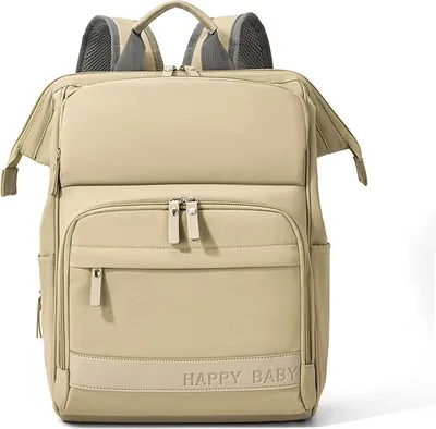 Produktbild von INF Multifunktionaler Outdoor Rucksack: Große Wickeltasche mit Fächern Khaki
