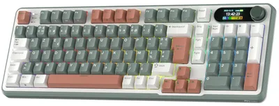 Obrázok produktu pre Mechanická klávesnica, francúzska rozložba AZERTY - 96 kláves - výmena spínačov bez potreby pájacieho prístroja - Bluetooth, USB-C - určená pre herné počítače