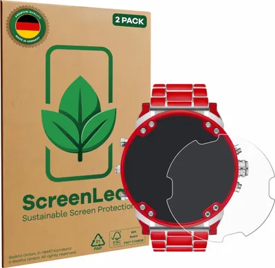 Produktbild von 2x ScreenLeaf Schutzfolie für Diesel DZ7480 Mr. Daddy 2.0 Displayschutz Display Schutz Folie Klar Transparent