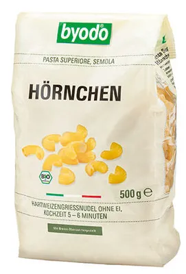 Produktbild von BYODO  Hörnchen semola 500g