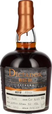 Produktbild von Dictador BEST OF 1972 EXTREMO Colombian Rum Limited Release 44% Vol. 0,7l