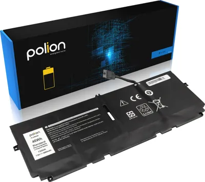 Produktbild von POLION Laptop-Batterie für DELL XPS 13, 6000mAh