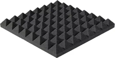 Produktbild von Akupur Akustik-Schaumstoff Pyramidenplatte 40 x 40 x 3 cm
