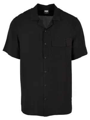 Image de Urban Classics - Chemise « Camp » pour homme TN560 (S) (noir)