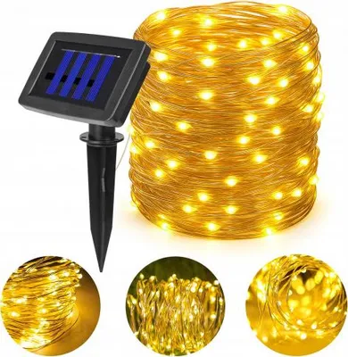 Zdjęcie produktu dla Girlanda LED solarna 100 LED IP44