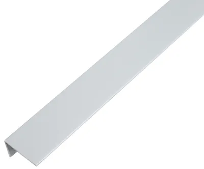 Immagine prodotto di Alberts 484668 Profilo angolare, plastica, grigio alluminio, 1000 x 25 x 15 mm