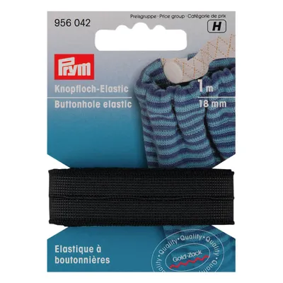 Obrázek produktu pro Prym 19560420, 18 mm, Černá, 1 m, 1 kusů, Polyester, 30 °C