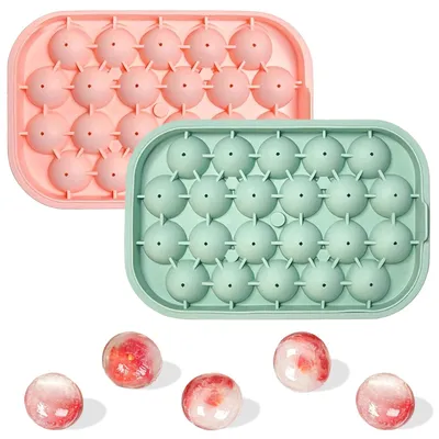 Eisballform aus Silikon, 22 Fächer, 2 Stück, BPA-frei