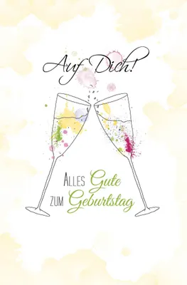 Produktbild von Geburtstag - Glückwunschkarte im Format 11,5 x 17 cm mit Umschlag