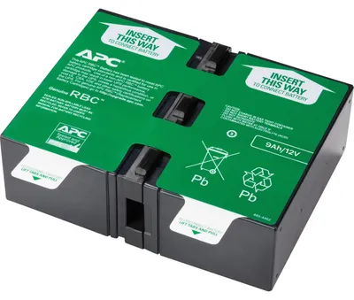 Produktbild von APC APCRBC124 - Ersatzbatterie für Unterbrechungsfreie Notstromversorgung (USV) von APC - passend für Modelle BR1200GI / BR1500GI und andere