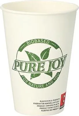 Produktbild von Papstar Pappbecher 0,2 l weiß "Pure Joy", 20 x 50 Stück