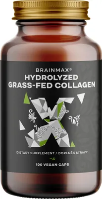 Zdjęcie produktu dla BrainMax Hydrolyzed Grass-Fed Collagen (Kolagen wołowy grass-fed), 100 kapsułek