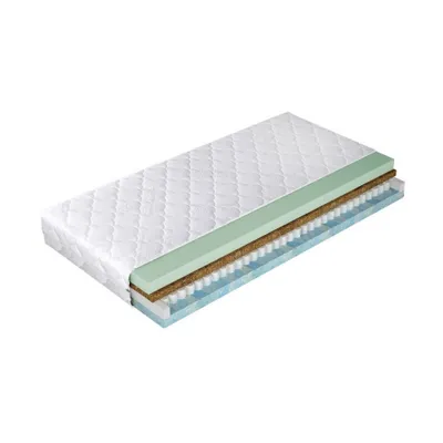 Produktbild von MIRJAN24 Beidseitige Federkernmatratze Eco I 23 cm, Orthopädische Federkernmatratze, Kokosmatte, Schaumstoff (Maße: 140x200 cm)
