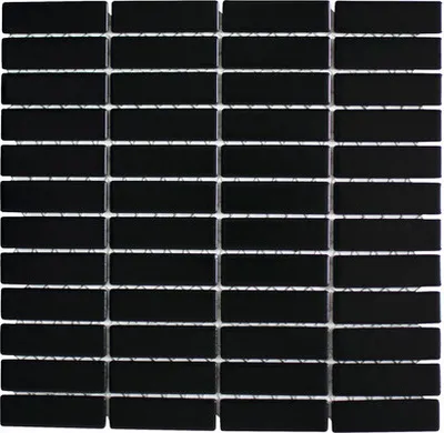 Produktbild von Keramikmosaik ST 360 29,1x30 cm schwarz