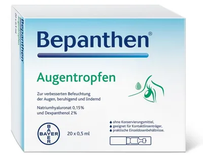 Produktbild von Bepanthen Augentropfen EDO Eindosenbehältnisse, 20 St. Einzeldosispipetten