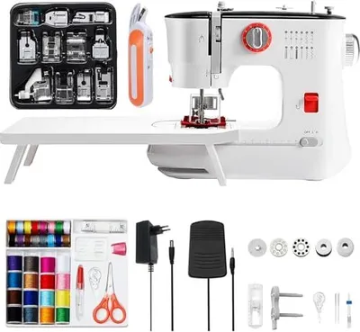 Produktbild von Kleine Nähmaschinenverlängerungstisch, 12 Stiche Elektrische Mini -Anfänger Kinder tragbare Mehrfunktion Haushalt