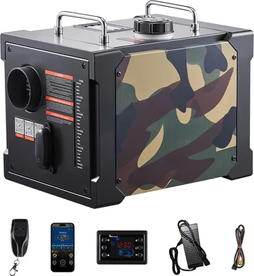 Obrázek produktu pro SucceBuy naftový ohřívač vzduchu 8 kW, DC 12 V/24 V, přenosný kompletní systém s ovládáním Bluetooth, dálkovým ovládáním a LCD displejem, 7litrová palivová nádrž pro nákladní automobily, obytné vozy a SUV
