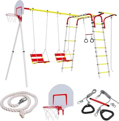 Produktbild von Acrobat Garten Spielplatz - 2 Stück Kettenschaukel