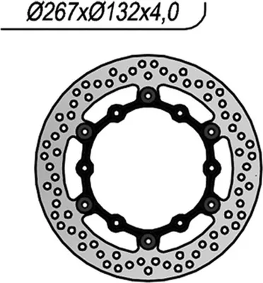 Immagine prodotto di Disco freno anteriore NG lato destro/sinistro 6 fori da 8,25mm per YAMAHA