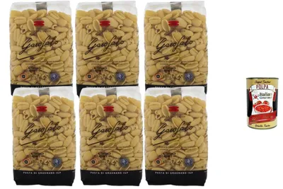 Produktbild von Italian Gourmet Pasta Gnocchi Sardi 6 x 500 g – Hartweizengrieß aus Italien, ideal für Sugo & Pasta-Rezepte, al dente Genuss + Italian Gourmet Polpa