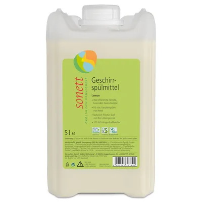 Produktbild von Sonett Geschirrspülmittel, Flüssigkeit, Zitrone, Kanister, 5000 ml
