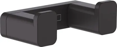 Zdjęcie produktu dla hansgrohe AddStoris podwójny haczyk naścienny, metal, czarny matowy