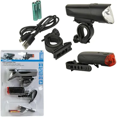 Immagine prodotto di FISCHER set di illuminazione LED per bicicletta 40/20/10 lux