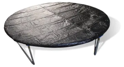 Produktbild von PROFI Schwarz 430 cm Regenabdeckung für Trampoline, Wetterschutz für Sprungmatte und Federn, Gartenzubehör, Trampolinzubehör, Abdeckplane, UV beständig