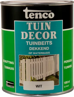 Produktbild von Gartendekor deckend weiß 1l Farbe/Lasur Tenco