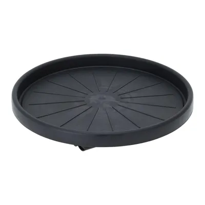 Produktbild von Kunststoff Pflanzenroller Rund Ø 35 cm Anthrazit mit 4 Rollen Tragkraft 50 KG Blumenroller Blumentopf Rollbrett