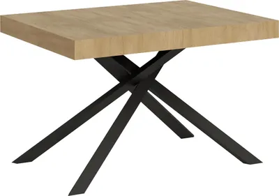 Immagine prodotto di ITYHOME - Tavolo allungabile 130/390x90 cm Karida quercia natura gambe antracite